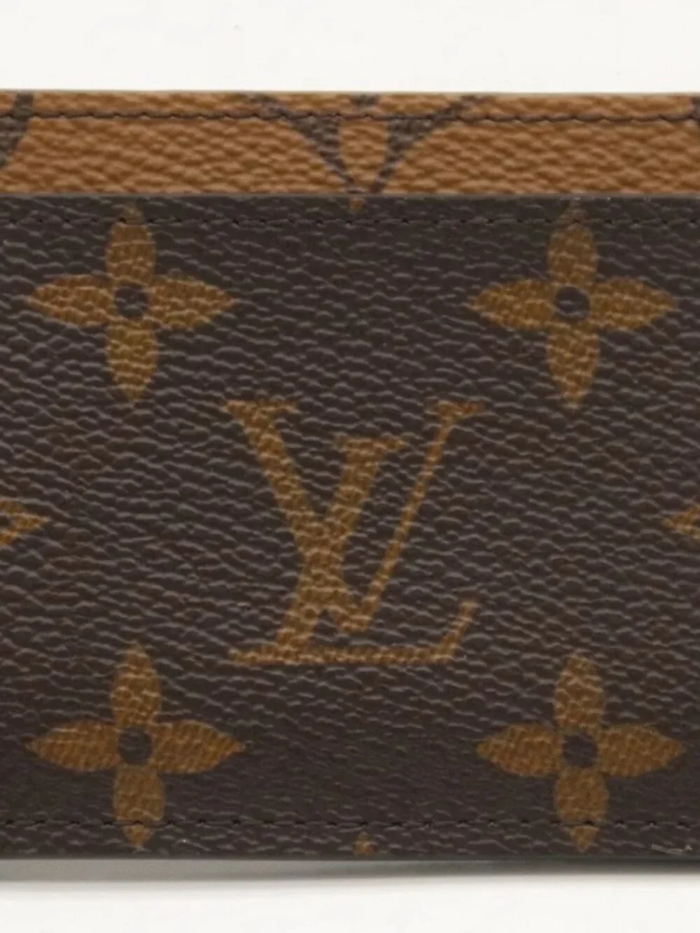 Louis Vuitton Monogram Reverse Canvas Card Holder Wallet